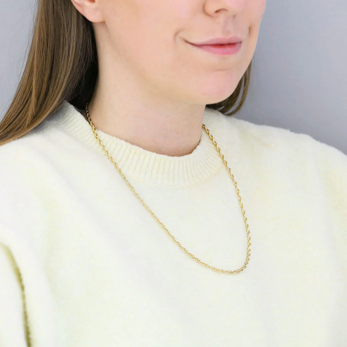 22.5" Prince of Wales Link Necklace (11.98g) | Pre-Loved | 9K Yellow Gold - Image 4