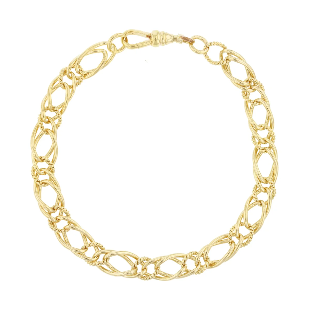 7.5" Fancy Link Bracelet | Pre-Loved | 9K Yellow Gold