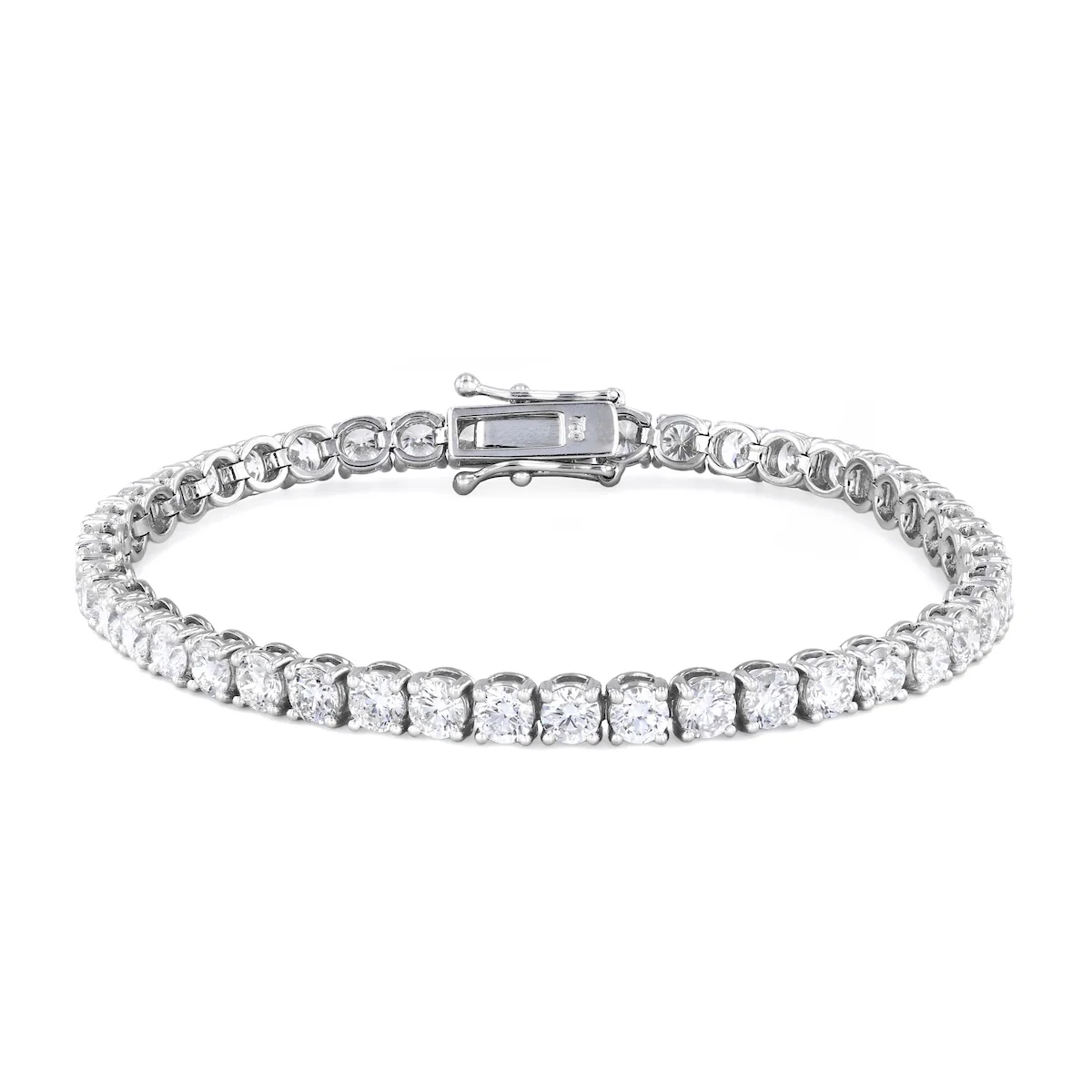 9.46ct Brilliant Cut Diamond Tennis Bracelet | Pre-Loved | 18K White Gold