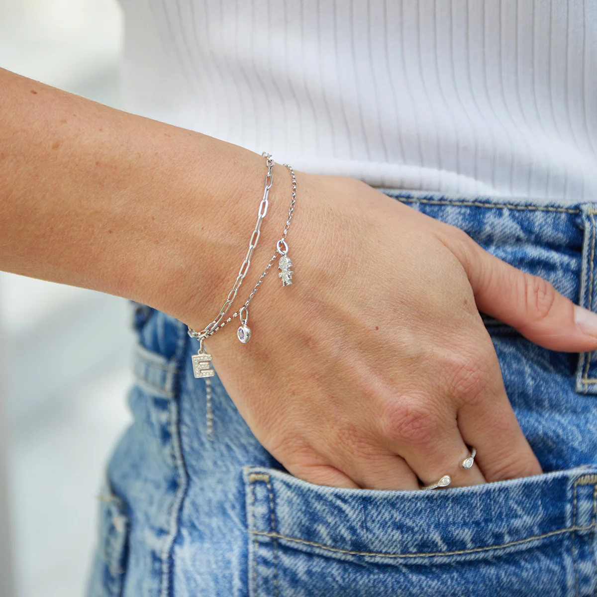 Charm Collection Belcher Link Bracelet | Solid 9K Gold - Image 5