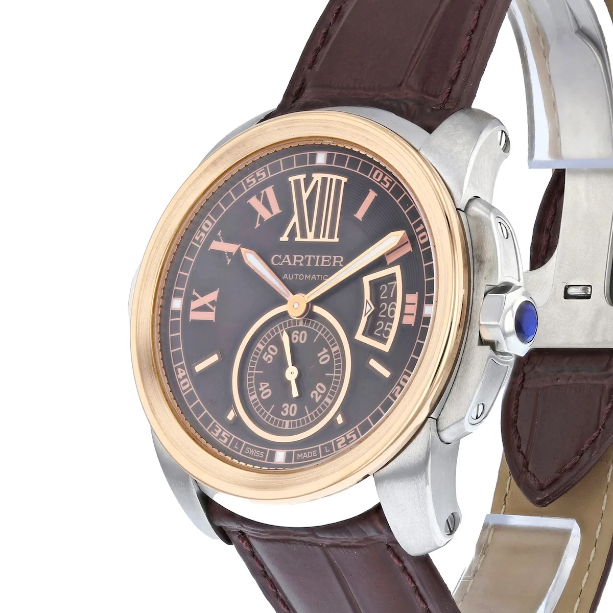 Cartier, Calibre de Cartier, 18ct Rose Gold and Stainless Steel | Pre-Owned | W7100051 - 2013 - Image 3