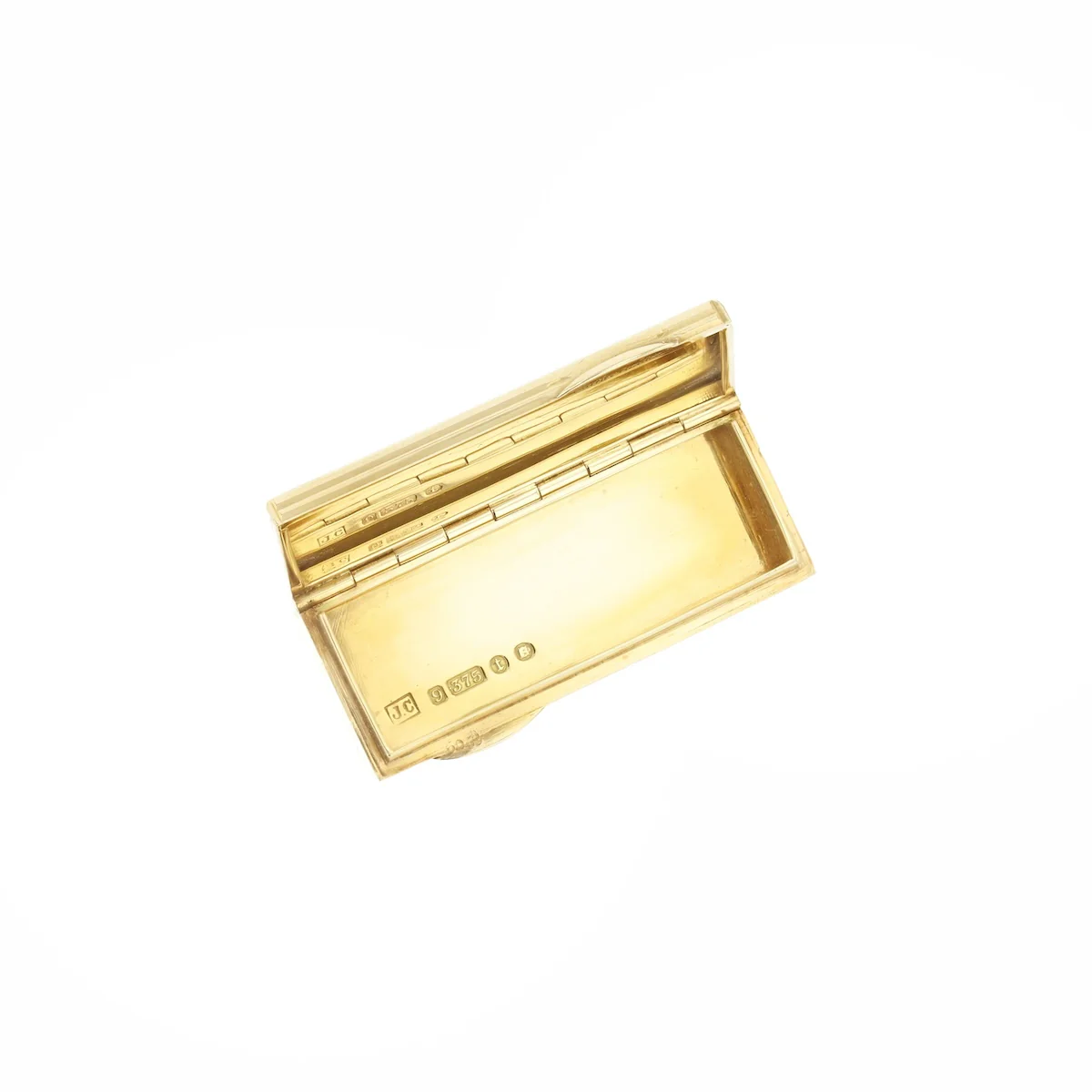 Cartier London 1934 Art Deco Engraved Pill Box | Pre-Loved | 9K Yellow Gold - Image 3