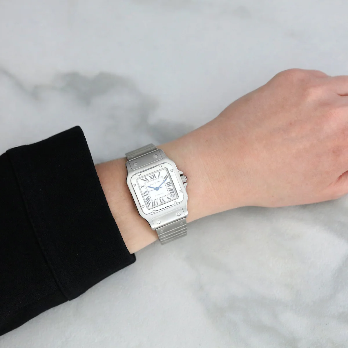 Cartier, Santos Galbée, Stainless Steel | Pre-Owned | W20098D6 - 2013 - Image 8