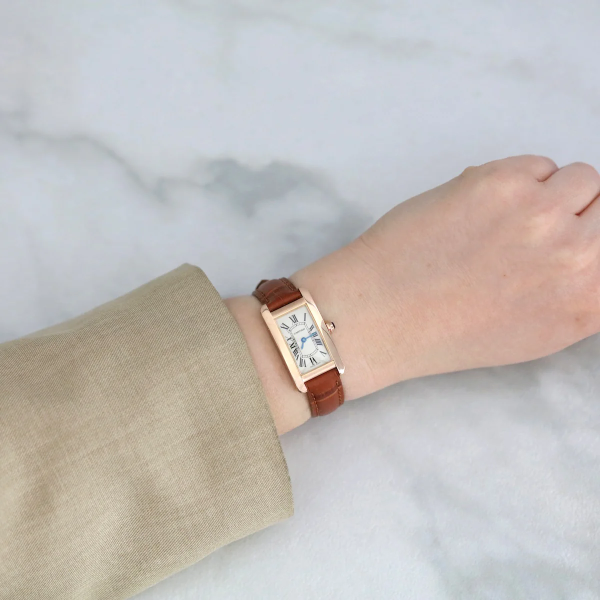 Cartier, Tank Américaine, 18ct Rose Gold | Pre-Owned | W2607456 - 2012 - Image 7