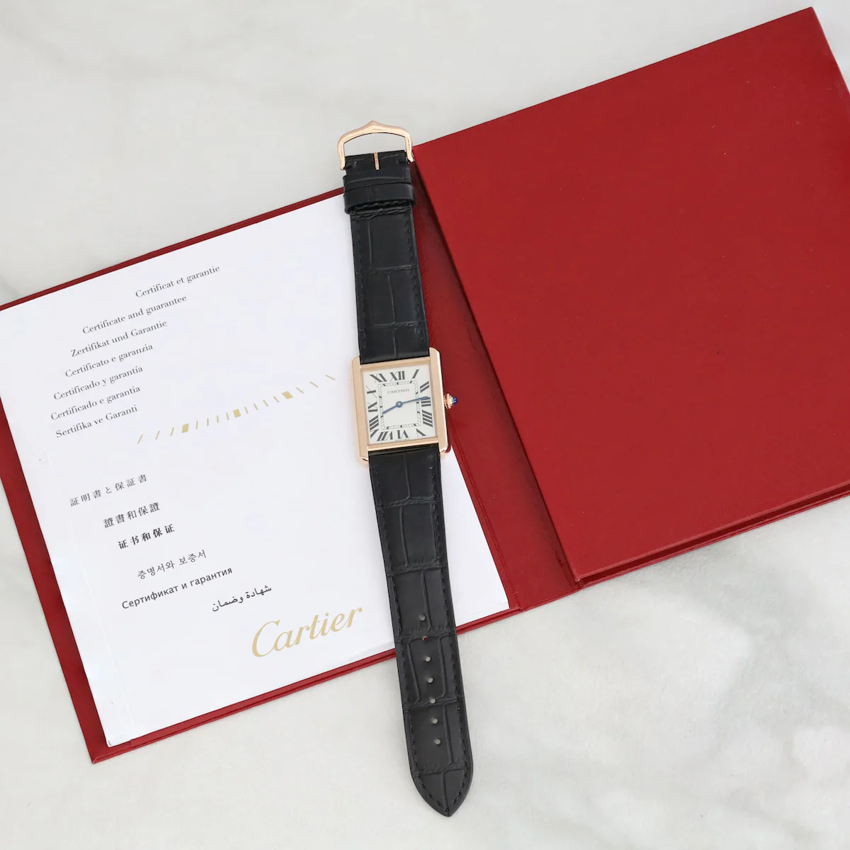 Cartier, Tank Solo, 18ct Rose Gold and Stainless Steel | Pre-Owned | W5200025 - 2016 - Image 8