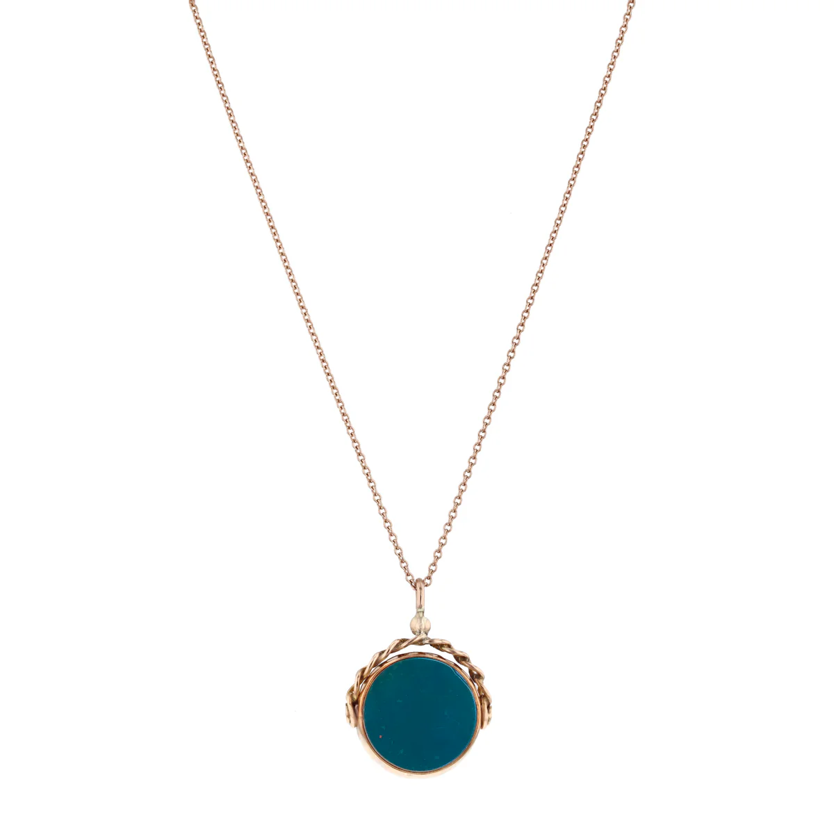 Chester Bloodstone Fob Pendant | Pre-Loved | 9K Yellow gold