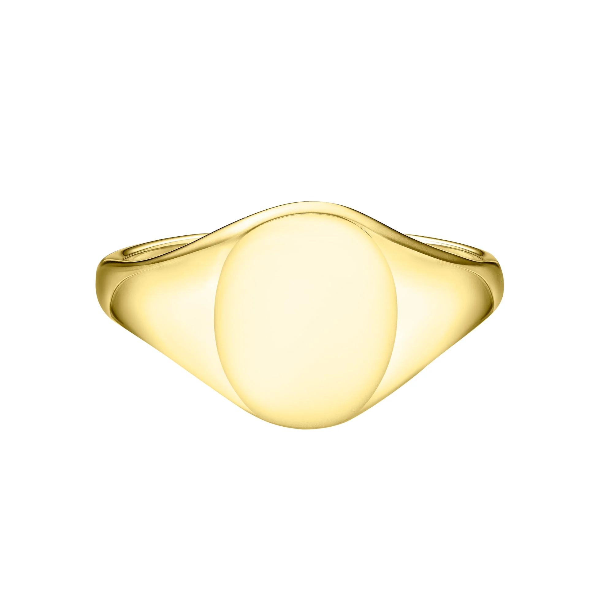 Classic Heavy Medium Oval Signet Ring | Gents