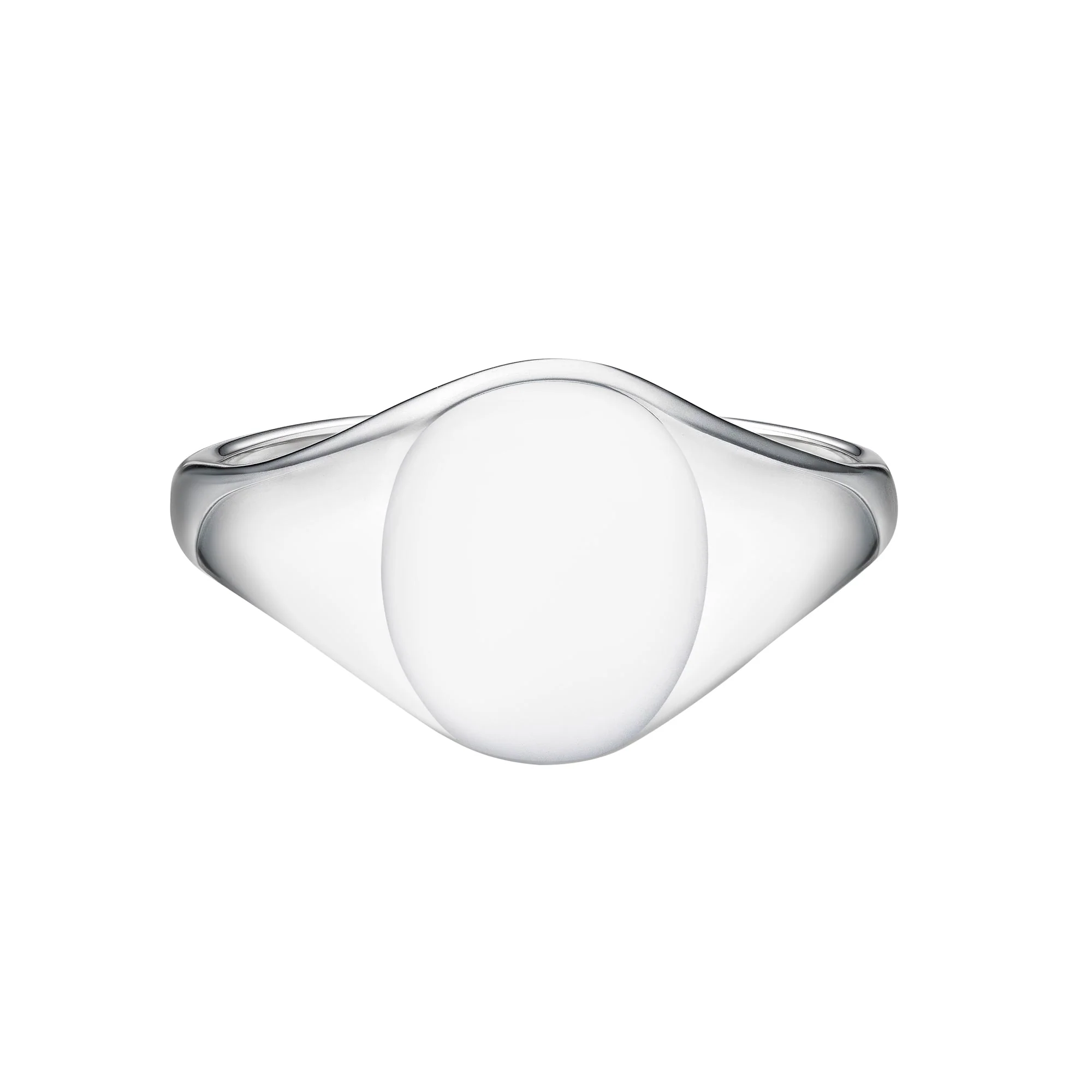 Classic Heavy Medium Oval Signet Ring | Gents - Image 4