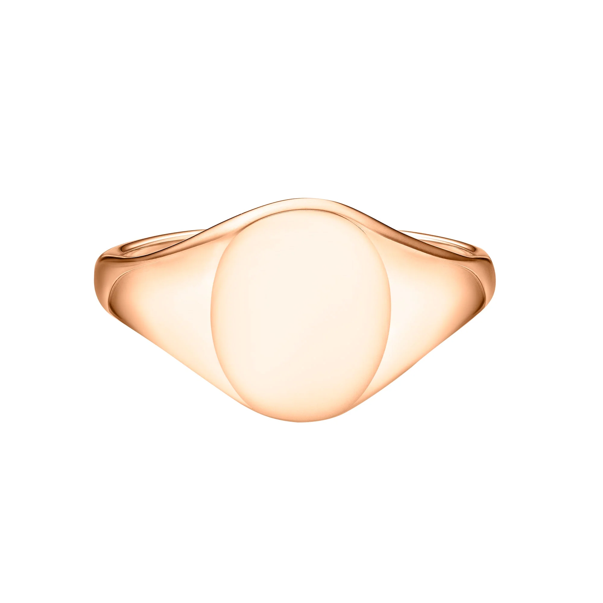 Classic Heavy Medium Oval Signet Ring | Gents - Image 8
