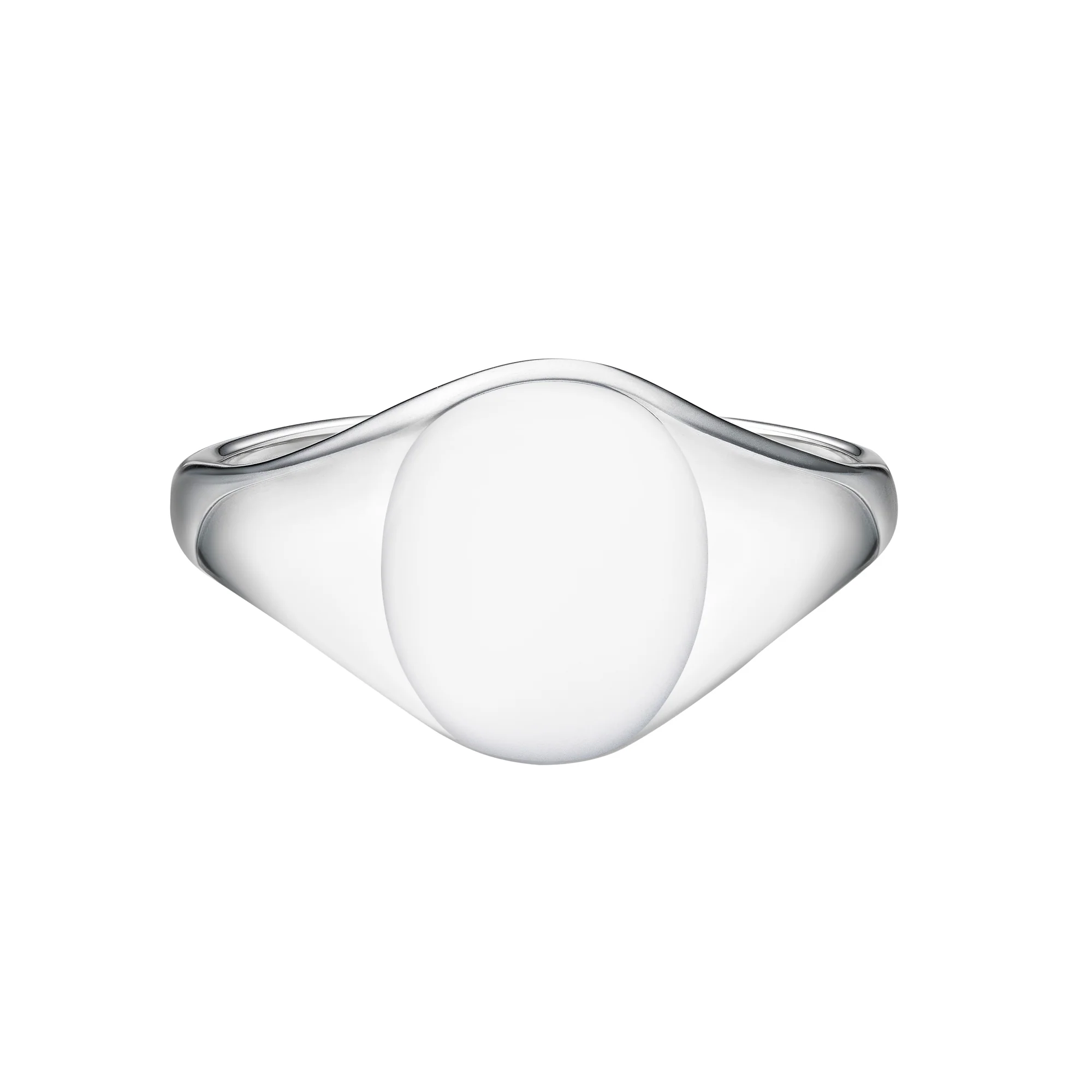 Classic Heavy Medium Oval Signet Ring | Ladies - Image 5