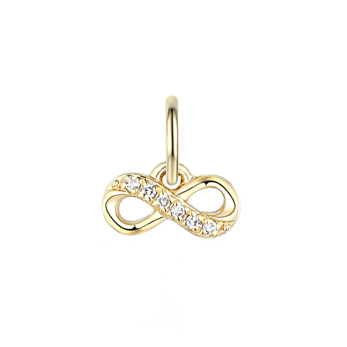 Charm Collection Diamond Infinity Design | 9K Yellow Gold