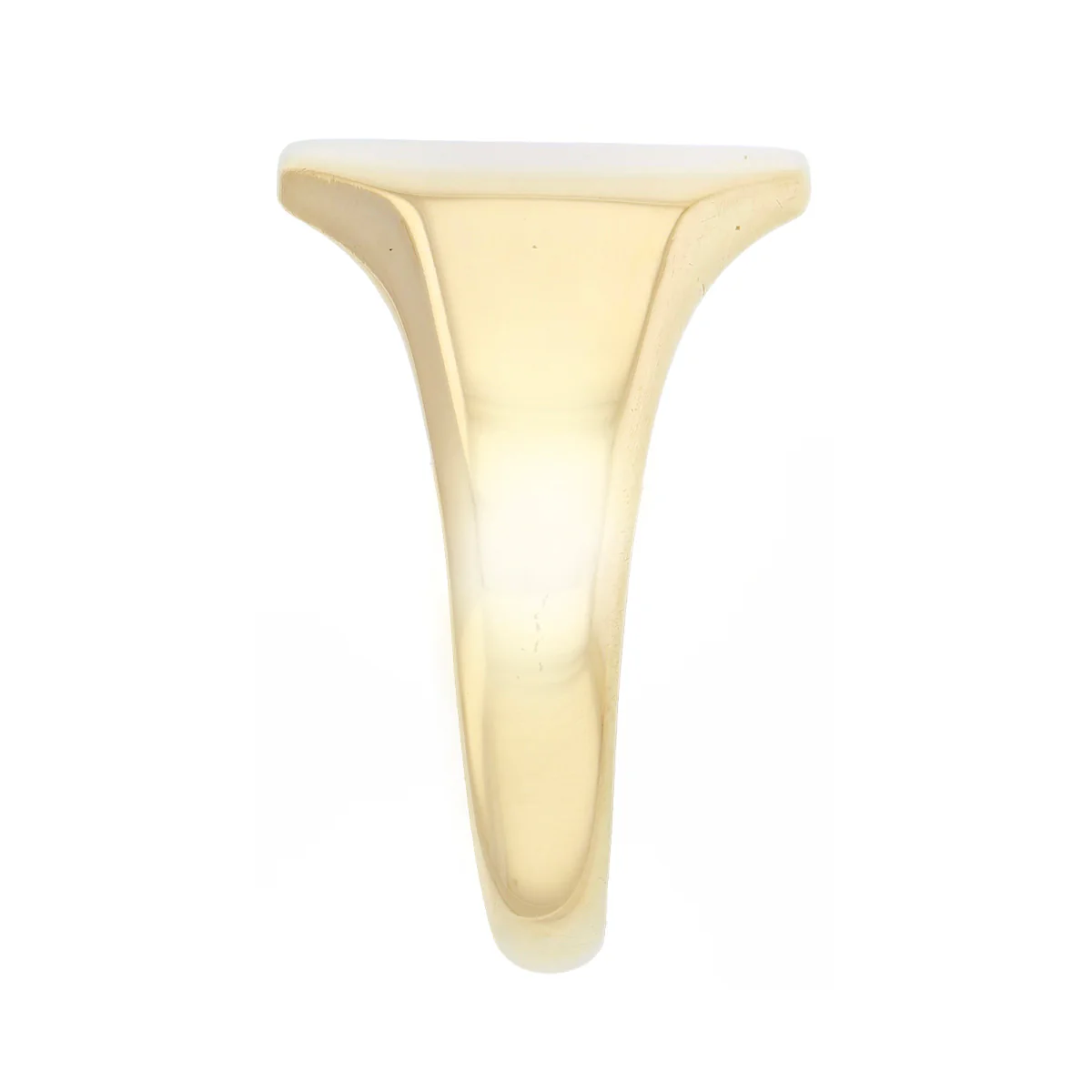 Engraved Octagonal Signet Ring (4.3g) | Pre-Loved | 9K Yellow Gold - Image 4