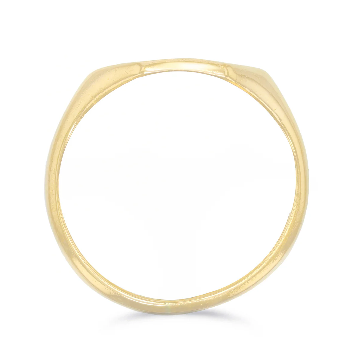 Engraved Octagonal Signet Ring (4.3g) | Pre-Loved | 9K Yellow Gold - Image 5