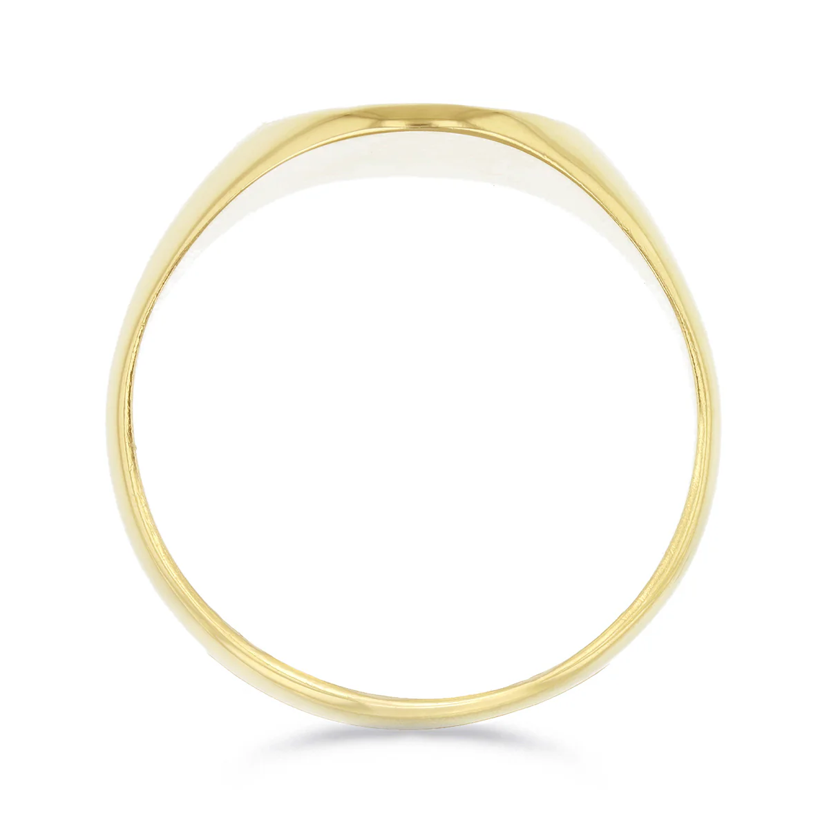 Engraved Oval Signet Ring (5g) | Pre-Loved | 9K Yellow Gold - Image 5