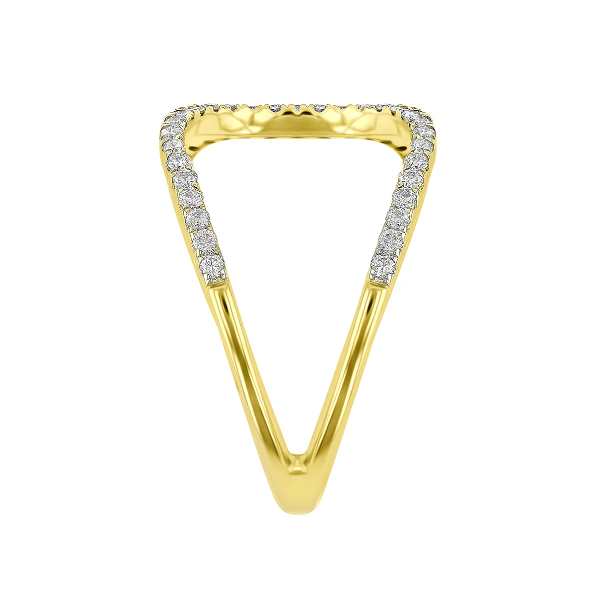 Everyday Diamonds 0.35ct Diamond Crossover Circle Ring | 9K Yellow Gold - Image 3