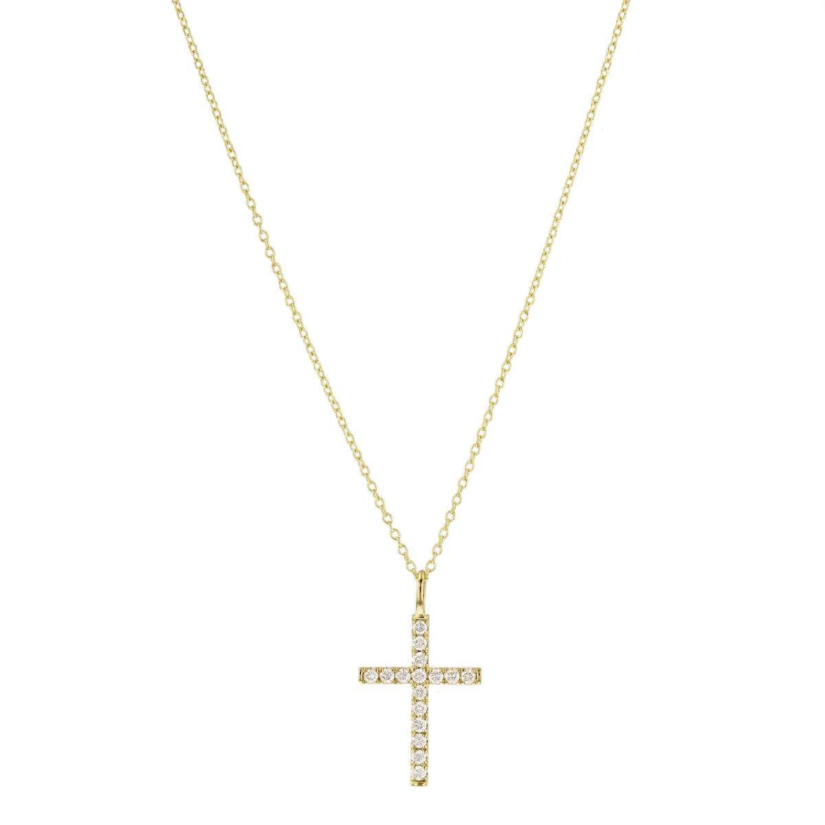 Everyday Diamonds 0.24ct Diamond Cross Necklace | 9K Yellow Gold - Image 2