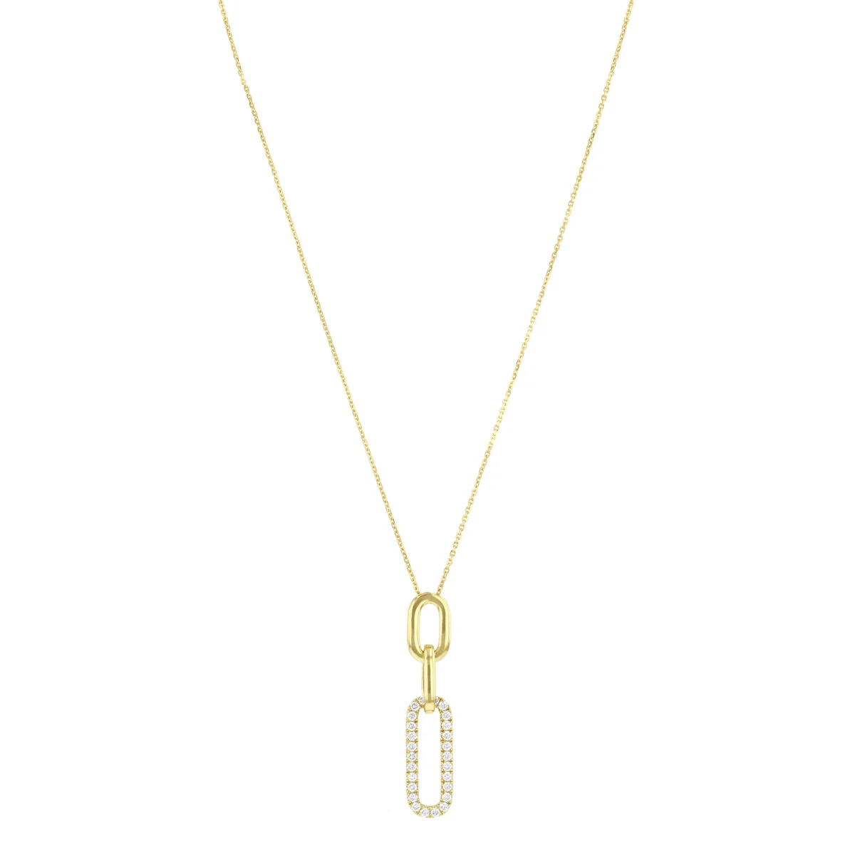 Everyday Diamonds 0.32ct Lab Grown Chain Link Pendant | 9K Yellow Gold
