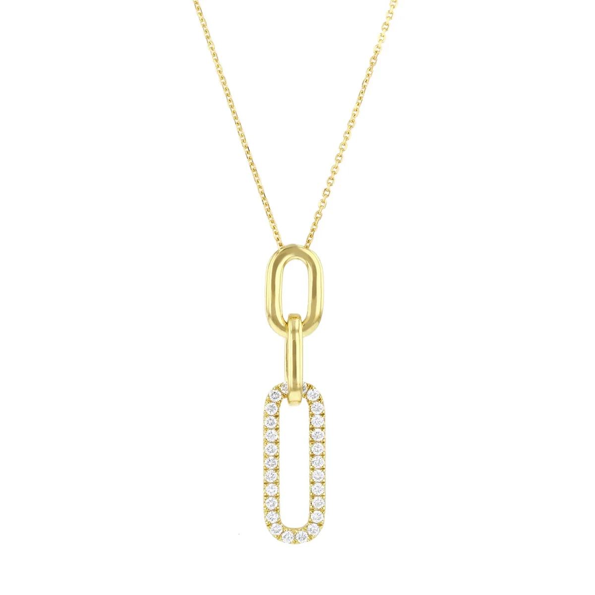 Everyday Diamonds 0.32ct Lab Grown Chain Link Pendant | 9K Yellow Gold - Image 2