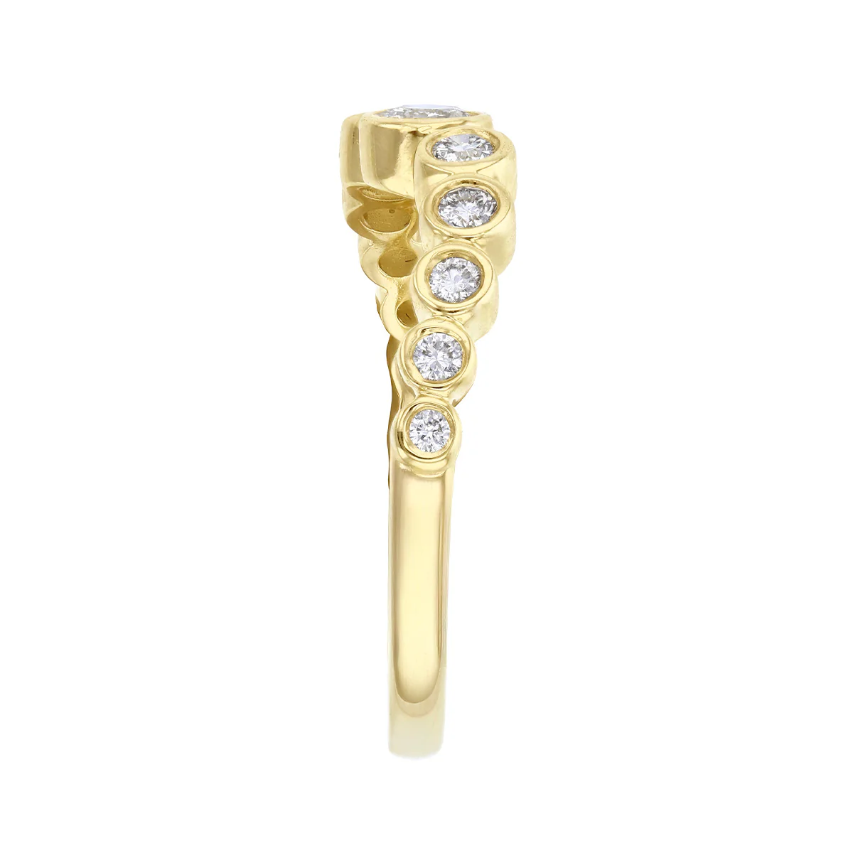 Everyday Diamonds 0.39ct Lab Grown Diamond Bezel Set Dress Ring | 9K Yellow Gold - Image 4