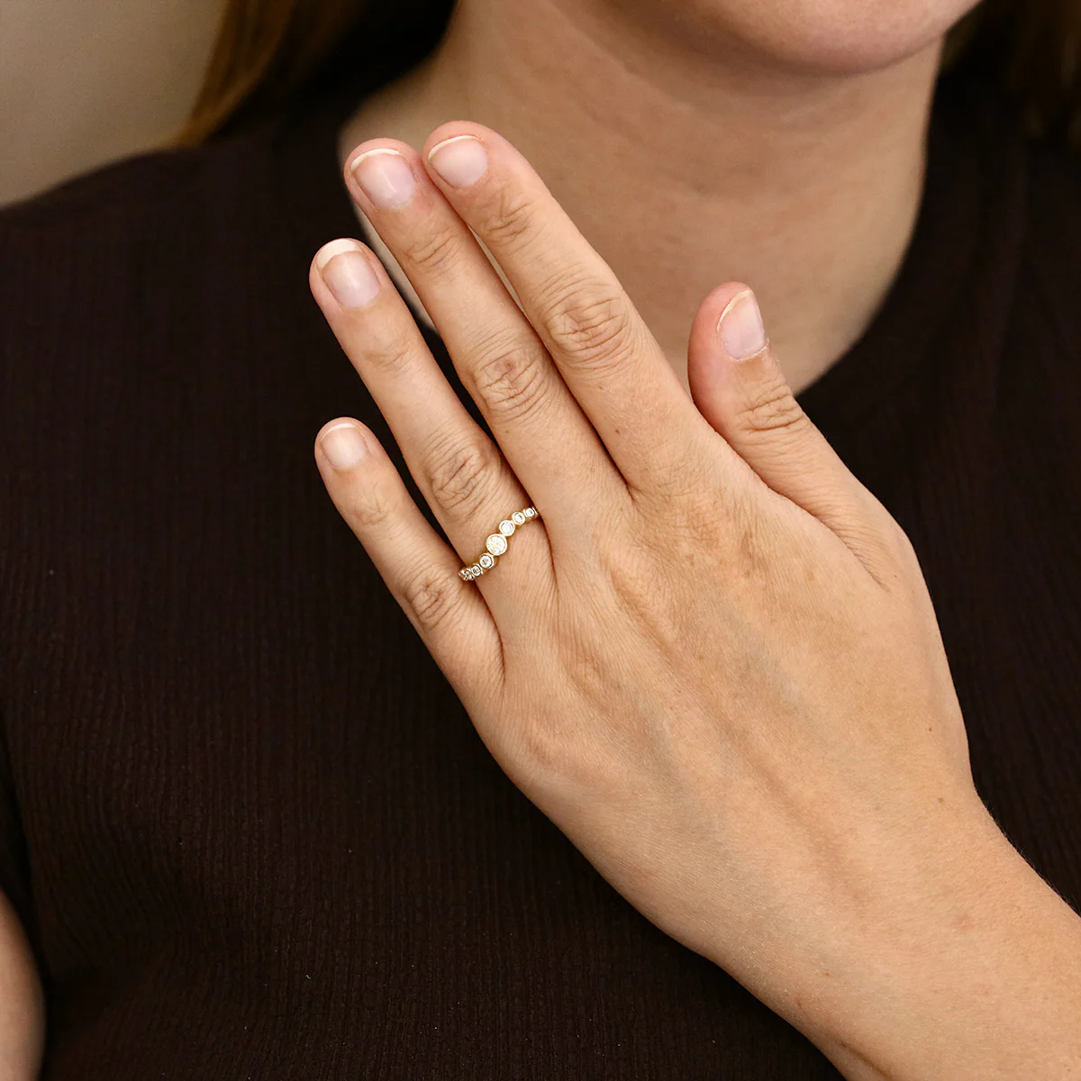 Everyday Diamonds 0.39ct Lab Grown Diamond Bezel Set Dress Ring | 9K Yellow Gold - Image 6
