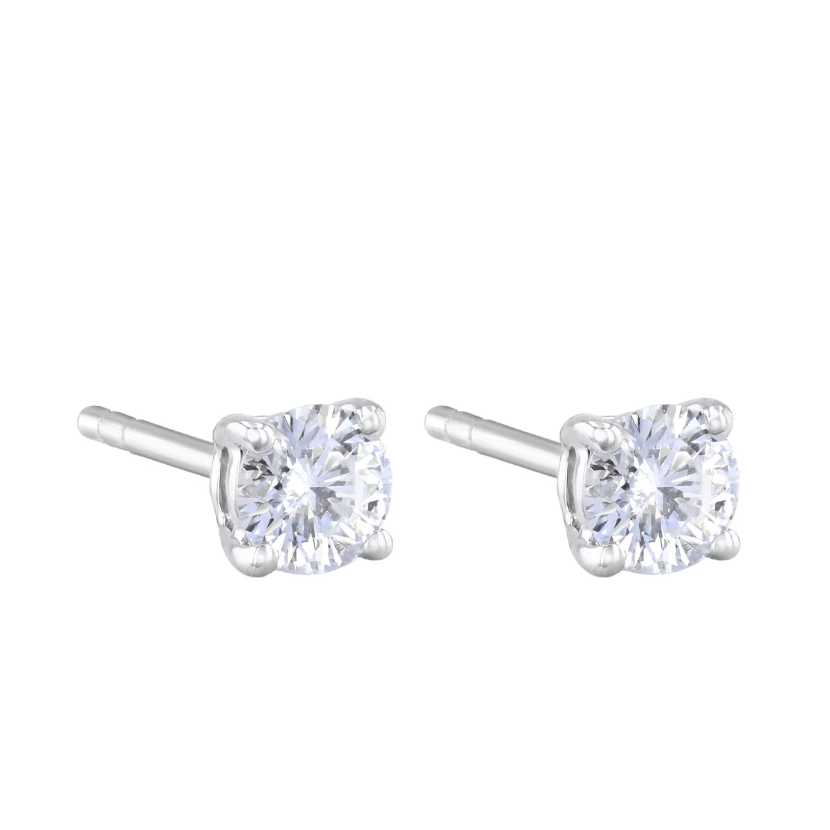 Everyday Diamonds 0.50ct Brilliant Cut Lab Grown Diamond Stud Earrings | 9K White Gold - Image 3