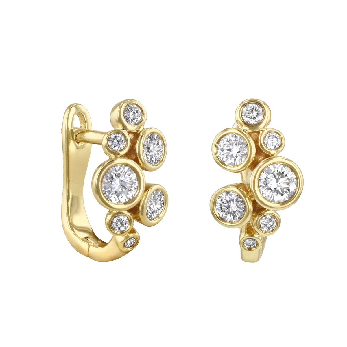 Everyday Diamonds 0.50ct Diamond Bubble Earrings | 9K Yellow Gold