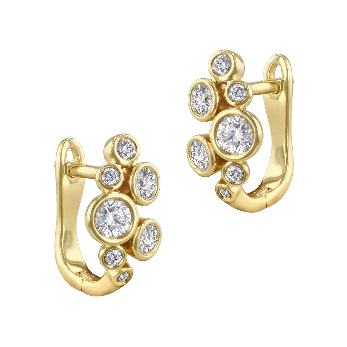 Everyday Diamonds 0.50ct Diamond Bubble Earrings | 9K Yellow Gold - Image 3