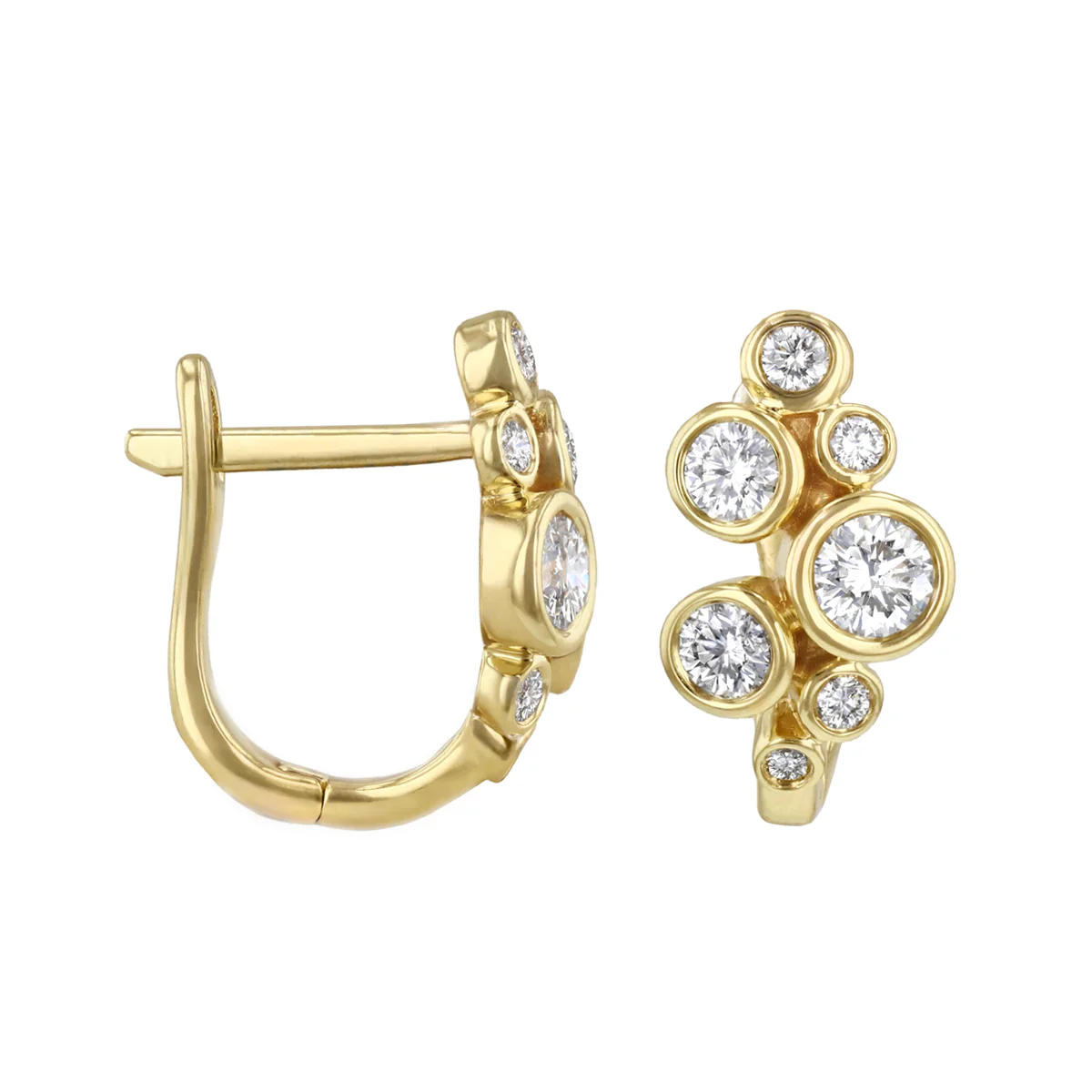 Everyday Diamonds 0.50ct Diamond Bubble Earrings | 9K Yellow Gold - Image 4