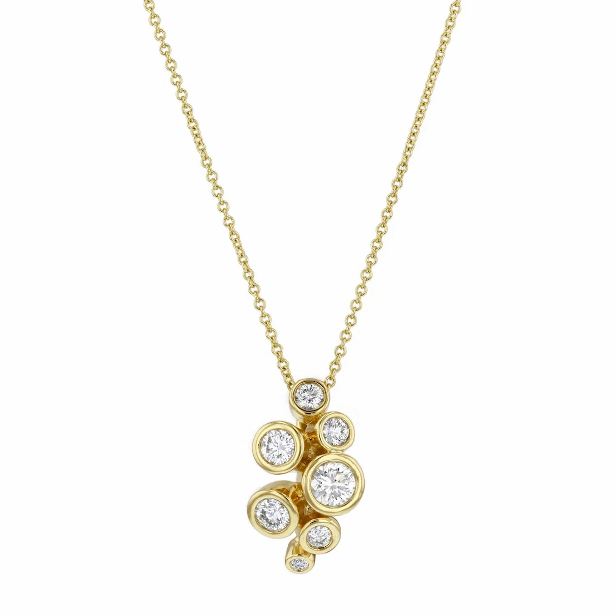 Everyday Diamonds 0.50ct Diamond Bubble Pendant | 9K Yellow Gold