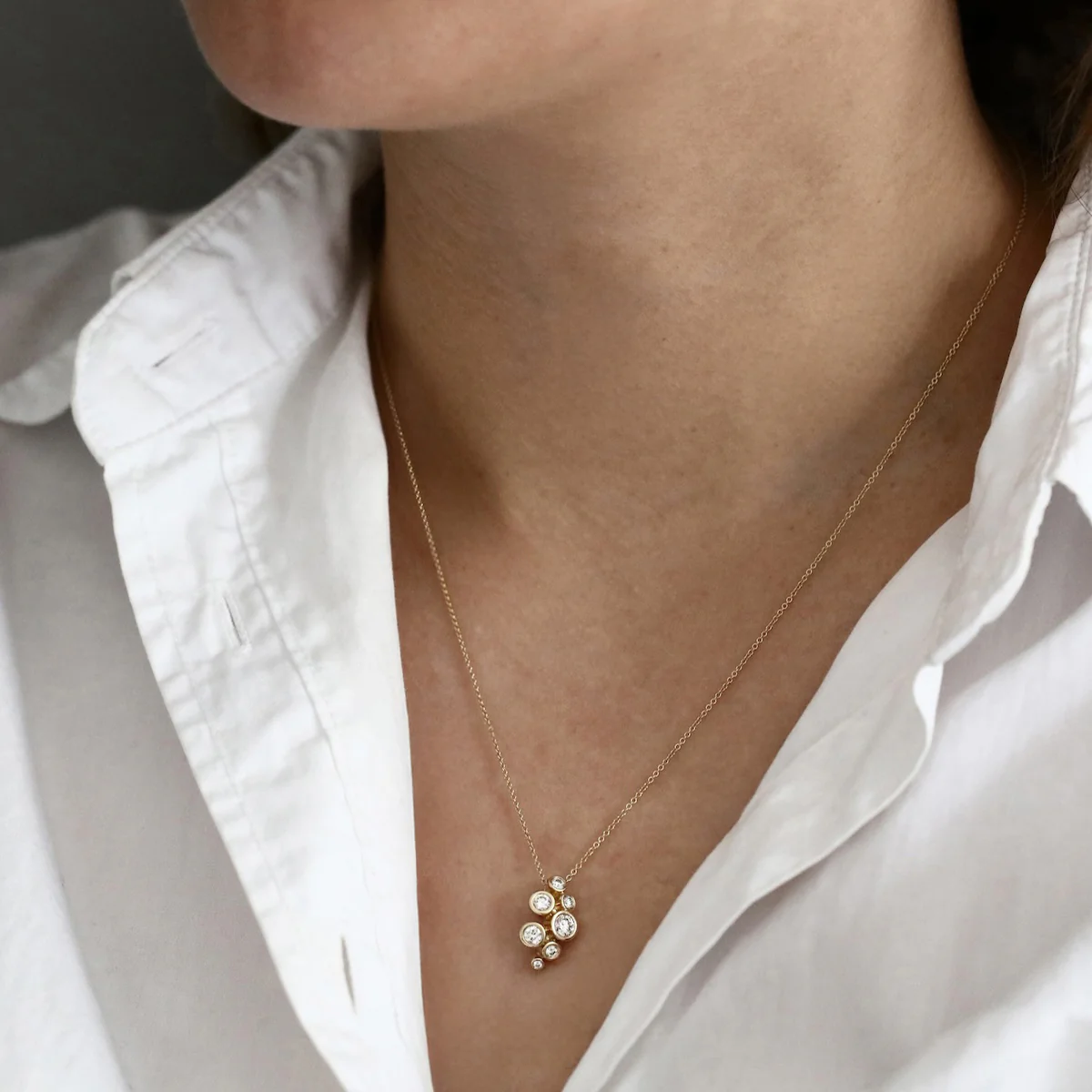 Everyday Diamonds 0.50ct Diamond Bubble Pendant | 9K Yellow Gold - Image 5