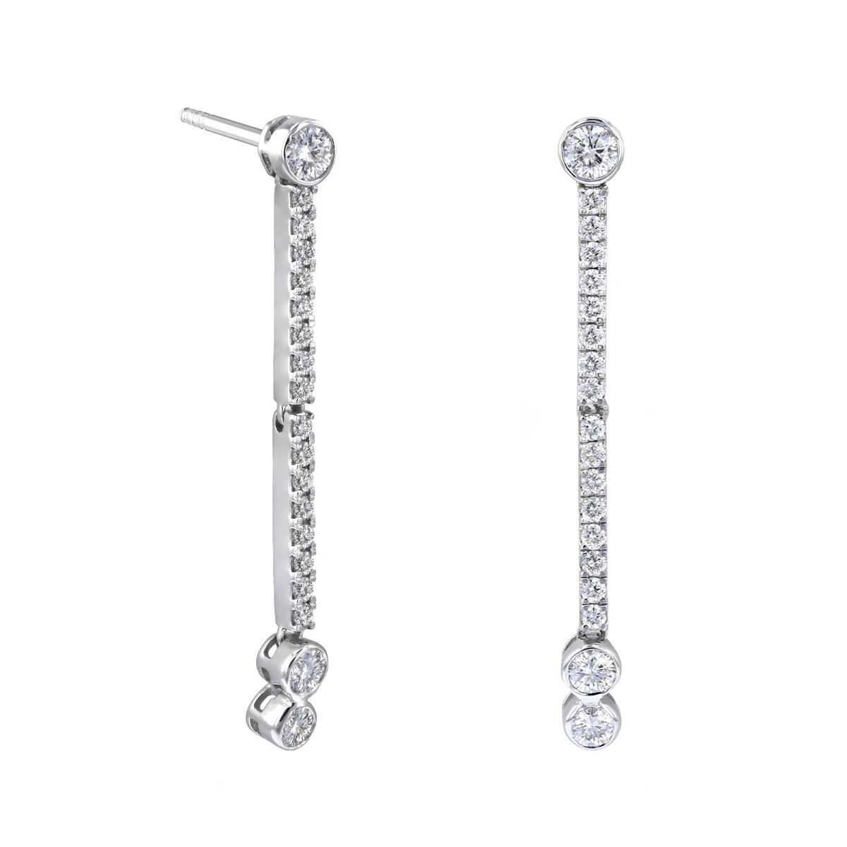 Everyday Diamonds 0.75ct Lab Grown Diamond Drop Earrings | 9K White Gold