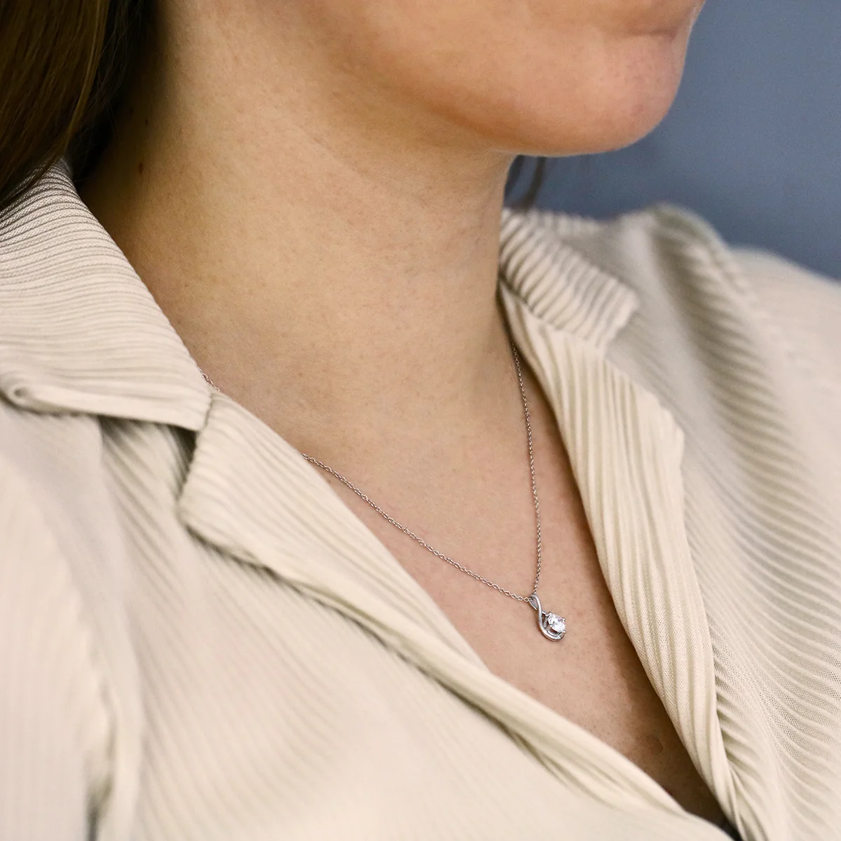 Everyday Diamonds 1.00ct Brilliant Cut Lab Grown Diamond Pendant | 9K White Gold - Image 5