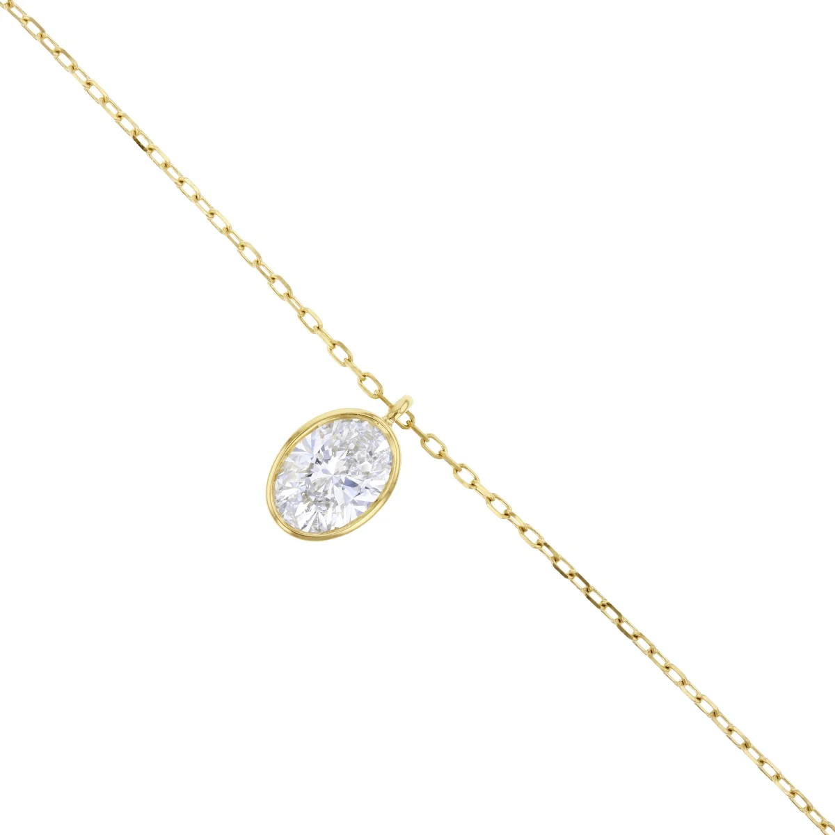 Everyday Diamonds 1.02ct Lab Grown Diamond Bezel Set Necklace | 9K Yellow Gold - Image 3