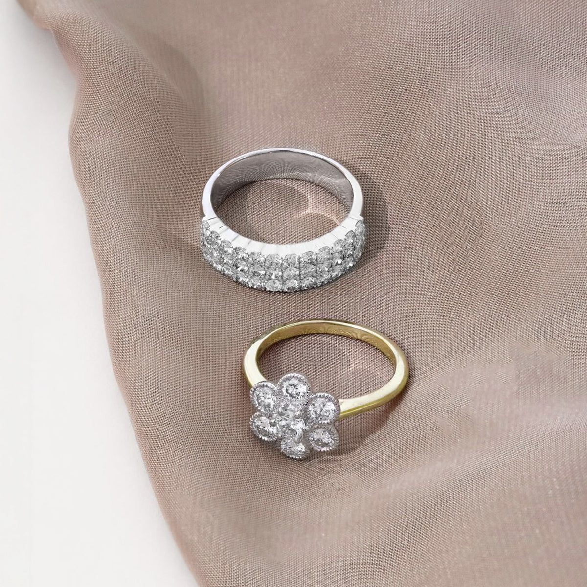Everyday Diamonds 1.03ct Round Brilliant Cut Lab Grown Diamond Cluster Ring | 9K Yellow Gold - Image 9