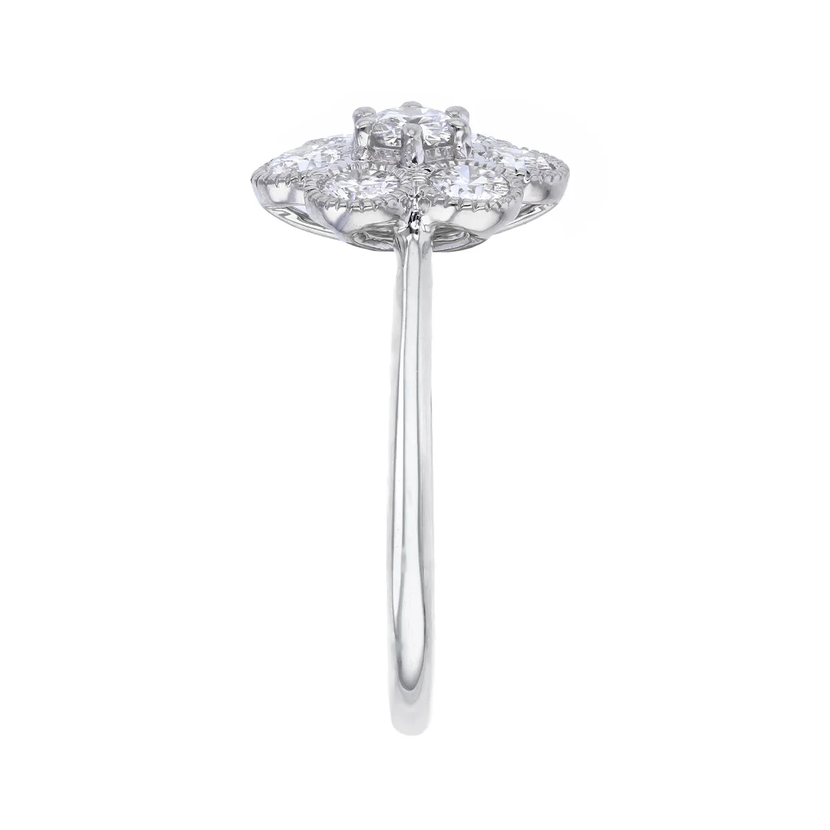 Everyday Diamonds 1.03ct Round Brilliant Lab Grown Diamond Cluster Ring | 9K White Gold - Image 4