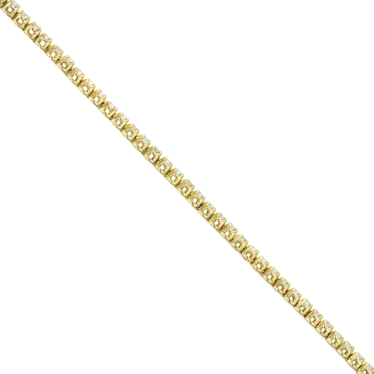 Everyday Diamonds 1.05ct Brilliant Cut Natural Diamond Tennis Bracelet | 9K Yellow Gold - Image 3