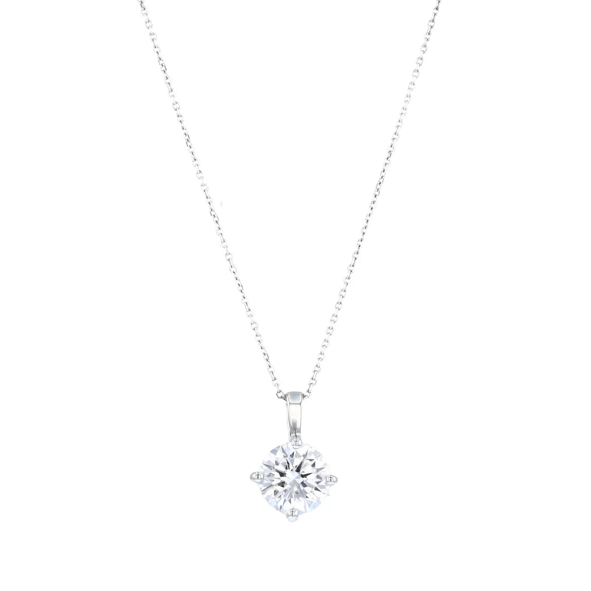 Everyday Diamonds 1.50ct Lab-Grown Solitaire Necklace | 9K White Gold