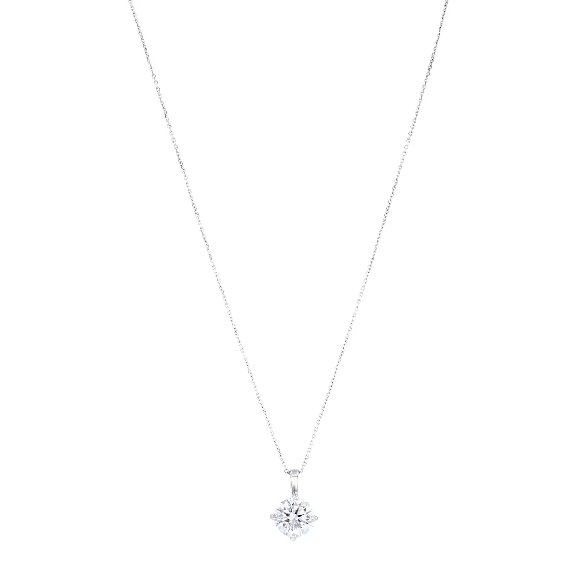 Everyday Diamonds 1.50ct Lab-Grown Solitaire Necklace | 9K White Gold - Image 2