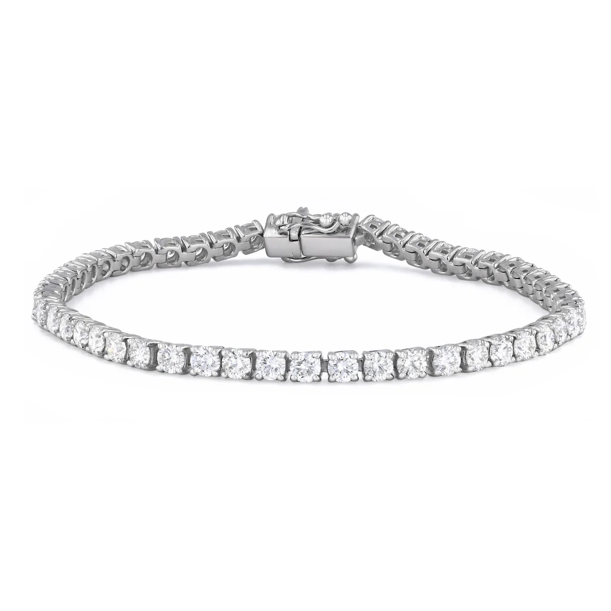 Everyday Diamonds 6.00ct Brilliant Cut Finesse Link Tennis Bracelet | 18K White Gold