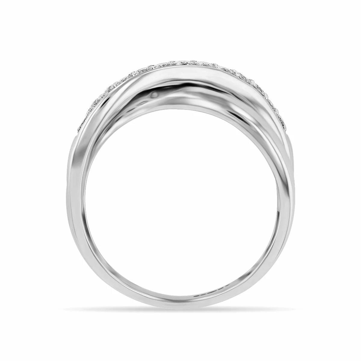 Everyday Diamonds Collection 0.25ct Diamond Twist Ring | 9K White Gold - Image 4