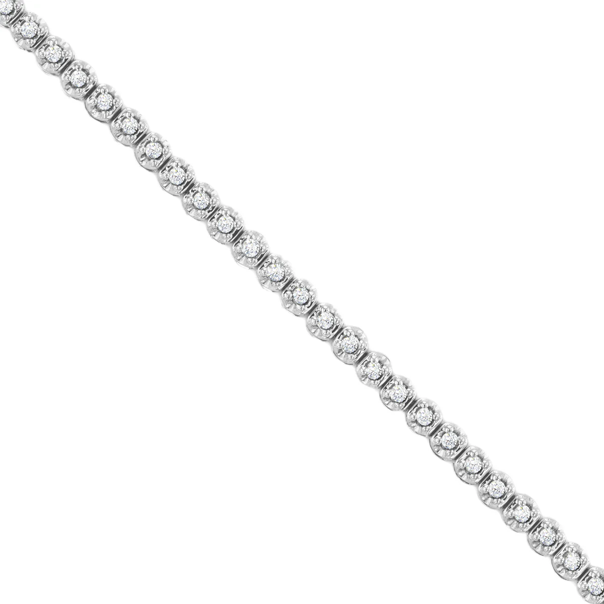 Everyday Diamonds Collection 0.50ct Diamond Tennis Bracelet | 9K White Gold - Image 2