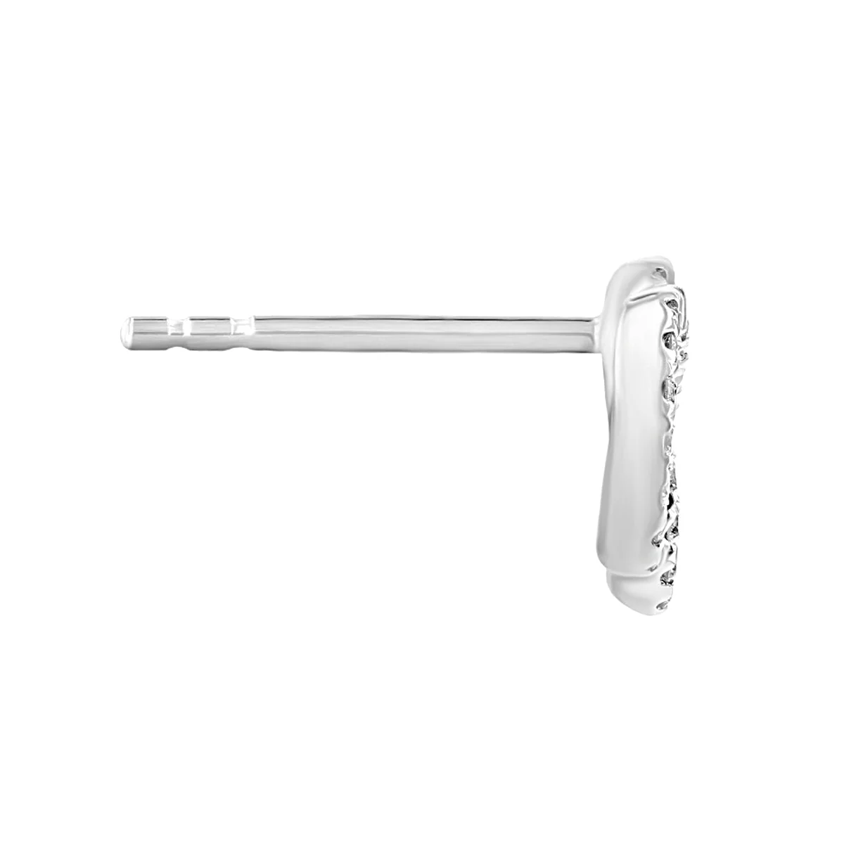 Everyday Diamonds Collection Double Circle Earrings | 18K White Gold - Image 3