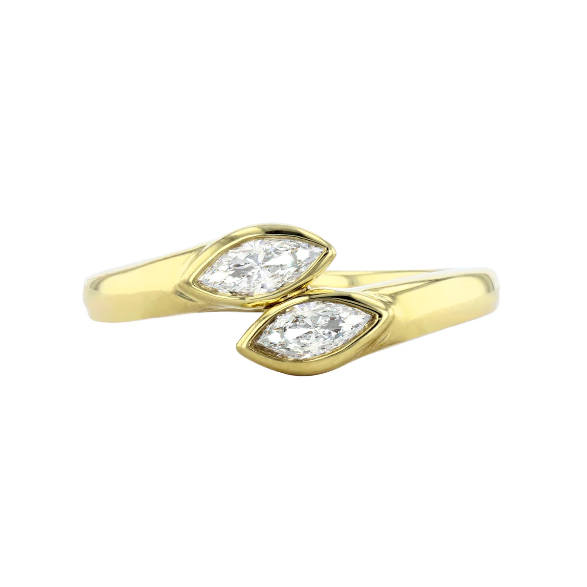 Everyday Diamonds Collection Marquise Diamond Twist Ring | 18K Yellow Gold - Image 5