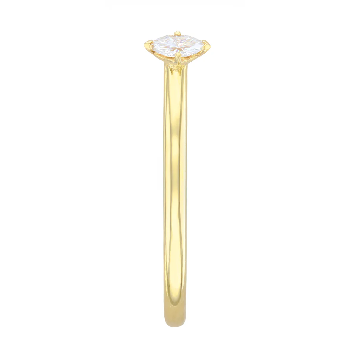 Everyday Diamonds Collection Marquise Shape Diamond Plain Stacking Ring | 9K Yellow Gold - Image 3