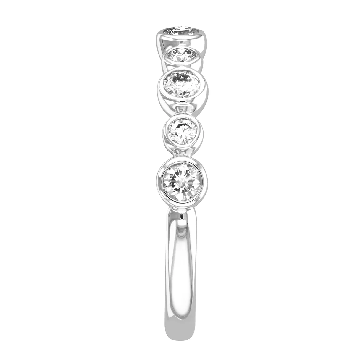 Everyday Diamonds Single Row Drops Ring | 9K White Gold - Image 3