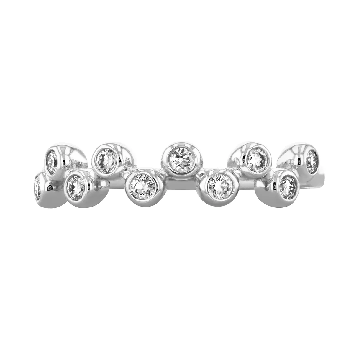 Everyday Diamonds Zigzag Drops Ring | 9K White Gold - Image 2