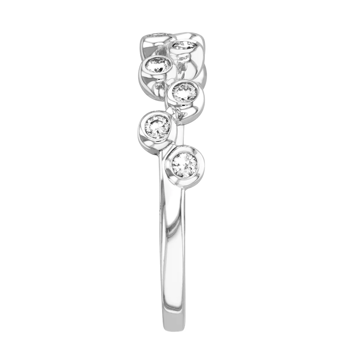 Everyday Diamonds Zigzag Drops Ring | 9K White Gold - Image 3