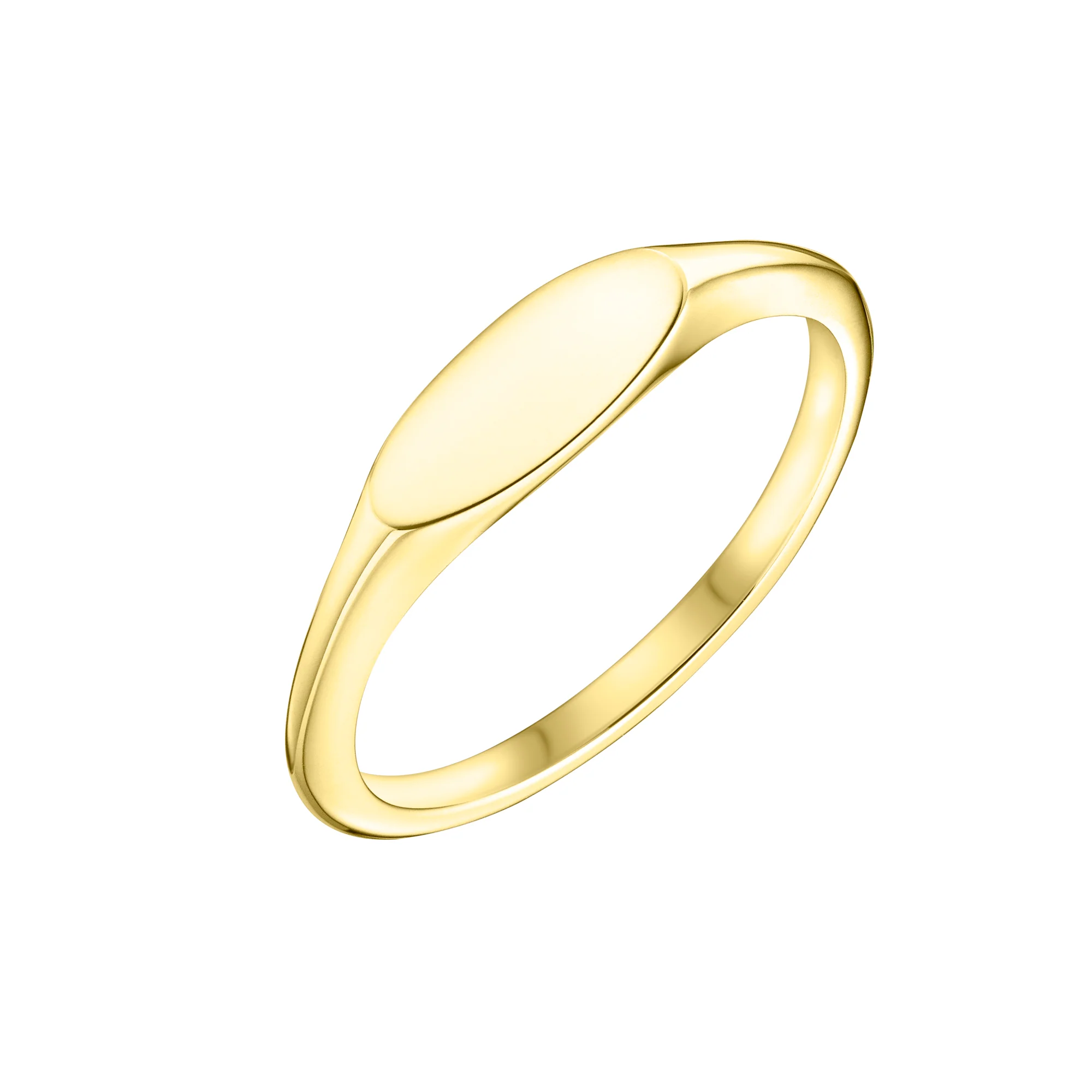 Fine Eclipse Oval Signet Ring | Ladies