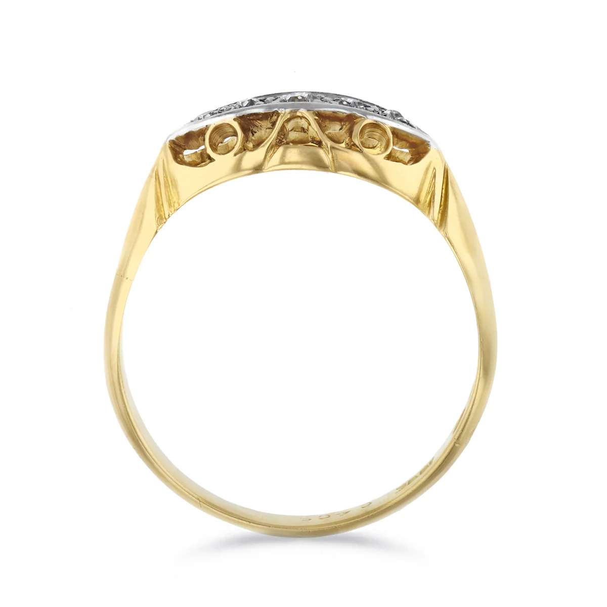 Five Stone Diamond Dress Ring | Pre-Loved | 18K Yellow Gold - Image 5