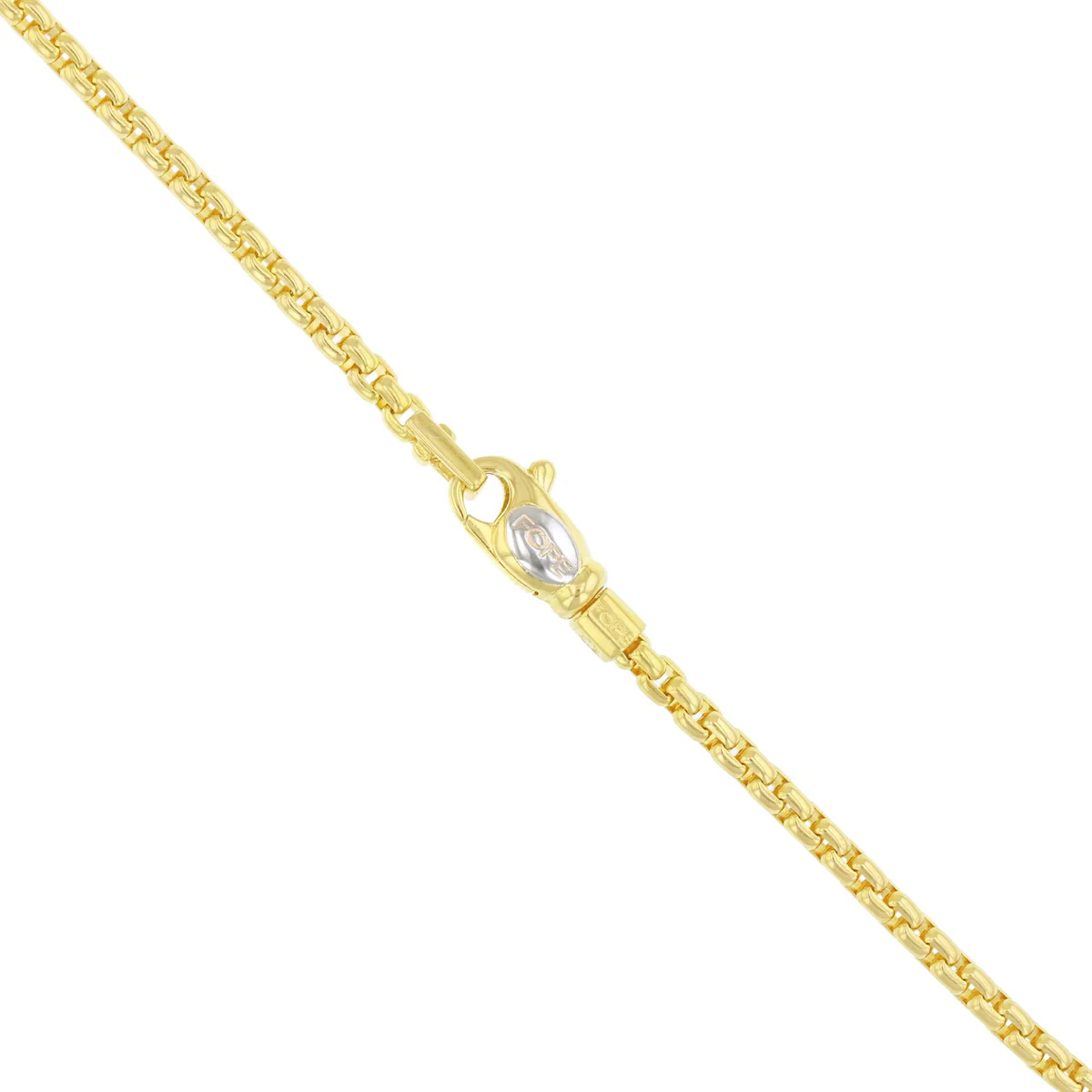 Fope 2mm Belcher Chain Necklace | Pre-Loved | 18K Yellow Gold - Image 4